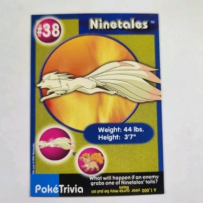 Ninetales #38 - Burger King PokeTrivia Mewtwo Strikes Back Promo Escena 3 - LP Foto 1 de 4