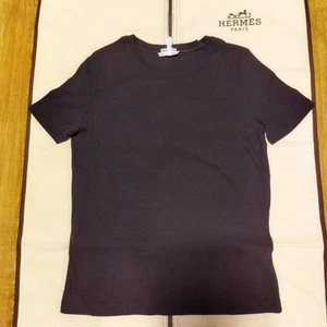 Camiseta manga corta HERMES para mujer algodón jersey corte y costura 36 envío de Japón - Imagen 1 de 5