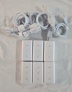 6x Ubiquiti UniFi U-PoE-AF PoE Injector UPOE af With Power Cord - Picture 1 of 3