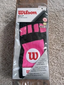 Wilson M.V.P. Guante de Bateo Izquierdo A6844-IZQUIERDO Rosa Talla Grande Nuevo - Imagen 1 de 6