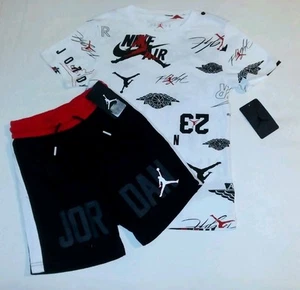 Jordan Boys Youth 2pc Short Set- Small - Picture 1 of 5