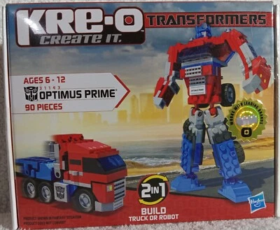 New Unopened 2010 Hasbro KRE-O Transformers Optimus Prime #31143/ 90 Pieces - Image 1 of 4