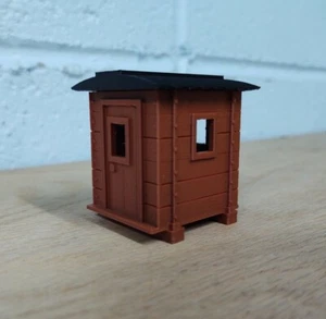 On30 Scale 6ft SHANTY CABOOSE. No trucks/couplers. OXIDE RED. 3D Print. NEW! - Picture 1 of 7