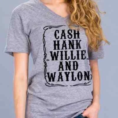 Camiseta Cash Hank Willie And Waylon Gráfica Talla Pequeña Foto 1 de 2