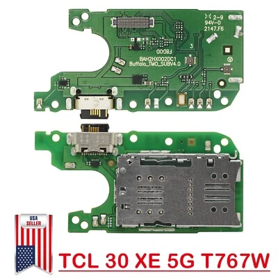 USB Charging Port Board Dock Connector +Reader +Micphone For TCL 30 XE 5G T767W