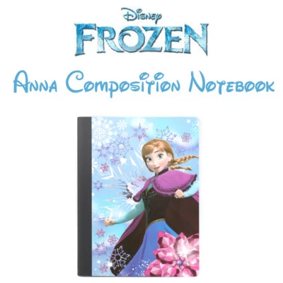 New Composition Frozen Notebook Disney Elsa Anna 100 Wide Ruled Sheets School - Image 1 of 4