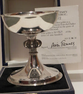 Solid Silver Goblet Lincoln Cathedral 900th Anniversary, A E Jones, Ltd Ed. Box 