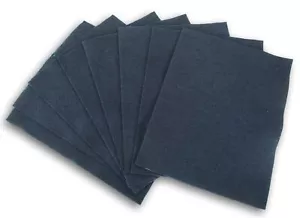 Acrylic Felt Sheets 9"x12" Craft Fabric 8 Pcs Navy Blue DIY Sewing Set - Picture 1 of 1