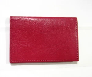 Grafikbild Visitenkarten Kreditkartenetui Leder Foldover PINK - Bild 1 von 3