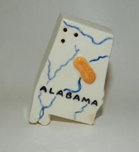 Vintage Parkcraft State Shaped Salt Shaker - Alabama - Picture 1 of 2