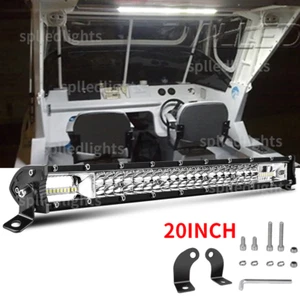 Black 20" Ultra Slim LED Mini Light Bar docking Boat Marine Yacht ship 12V 24v - Bild 1 von 12