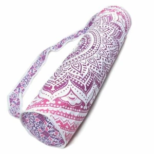 4 Pc Set Indian Multi Print Beach Yoga Bag Indian Gym Mat Carrier Cotton Bags - Picture 1 of 3