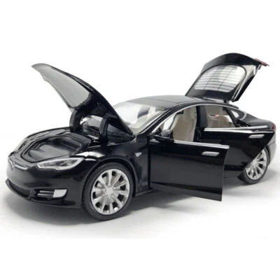 1/32 Tesla Model S 100D Model Car Diecast Toy Cars Toys for Kids Gifts Black  - Image 1 of 4