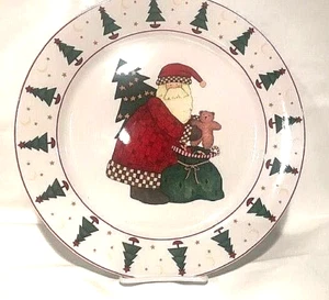 Magic of Santa 12" Round Platter Debbie Mumm 1996 Sakura Cookies Christmas Tree  - Picture 1 of 8