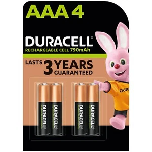 Duracell Batterie Ricaricabili AAA (Confezione da 4), Pile ricaricabili, 750 mAh - Foto 1 di 7