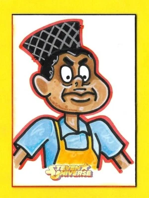 2019 Cryptozoic Steven Universe 1/1 Kofi Pizza Sketch Card by Artist Jason Heil - Image 1 of 3