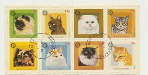 GATOS Juego Completo de 8 Coloridos Tópicos para Gatos Staffa - Escocia (CT2) - Imagen 1 de 1