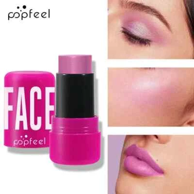 Multi-functional Stereoscopic Highlighter Blush Stick Cream Balm Lip Tint Glow  - Image 1 of 4