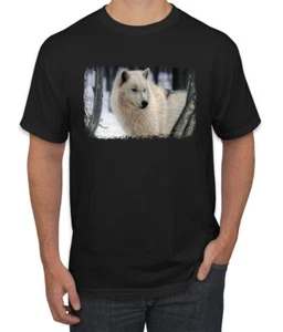 Arctic Prince Wolf Animal Men Graphic Tshirt - Picture 1 of 26