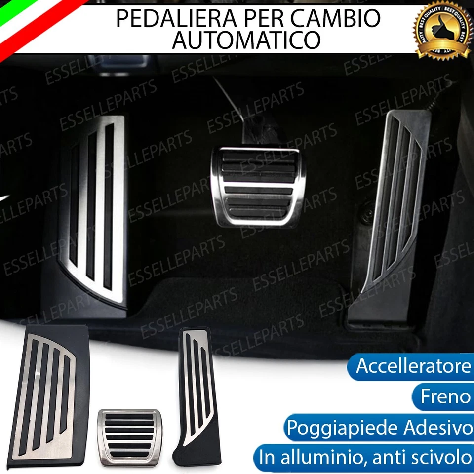 SET PEDALIERA COPRIPEDALI COPRI PEDALI PER CAMBIO AUTOMATICO ALFA ROMEO STELVIO - Immagine 1 di 4