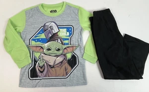 AME Boys Star Wars Grogu 2 pc Fleece Pajama Set 4 5 - Picture 1 of 2