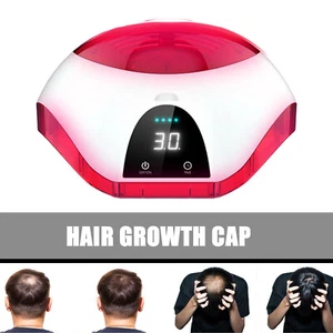 Red Light Laser Hair Growth Helmet Cap Rechargeable Anti Hair Loss TherapyDevice - Picture 1 of 12