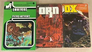 PIERS ANTHONY OF MAN AND MANTA TRILOGY OMNIVORE ORN AND OX PB AVON (1970's) - Picture 1 of 4