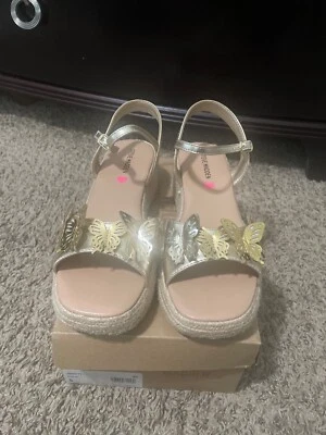 Steve Madden Niñas Mariposa Sandalias Talla 5Y Foto 1 de 4
