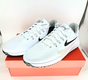 Nike Victory Pro 4 HM9220-100 Blanco/Photodust/Negro Hombres Zapatos de Golf Anchos - Imagen 1 de 10