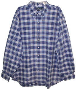 Camisa Polo Ralph Lauren Grande y Alta Para Hombres Azul Rojo A Cuadros Botón Delantero Nueva con Etiquetas Talla XLT - Imagen 1 de 6