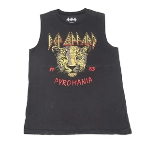 Def Leppard “Pyromania 1983” Black S Muscle T-Shirt Sleeveless Rock Band Tank - Picture 1 of 5