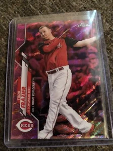 2020 Topps Chrome Pink Refractor Todd Frazier U96 Home Run Derby Cincinnati Reds - Picture 1 of 3