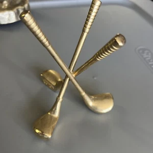 Brass Clubs - Paperweight Desk Accessory - Picture 1 of 4