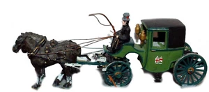 Brougham 2 caballos caballo G19G20 sin pintar escala Langley Modelos 1/76 metal - Imagen 1 de 1