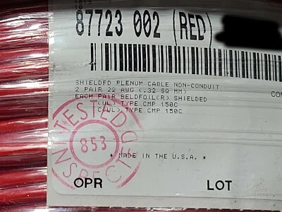 Belden 87723 22/2P FEP/PVDF Indiv. Shields Twist Pair Audio/Control Cable /25ft - Image 1 of 4