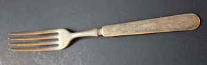 Antiguo tenedor de cena William A. Rogers plata níquel R - Imagen 1 de 3