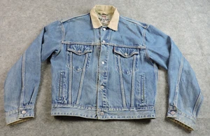 Levi Strauss Levis Herren PASST kleine Denim Knopf Trucker Jacke Kontrastbesätze - Bild 1 von 17