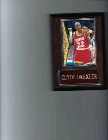 CLYDE DREXLER PLAQUE HOUSTON ROCKETS BASKETBALL NBA   C Cover
