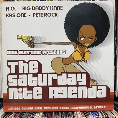 SOUL SUPREME - THE SATURDAY NITE AGENDA (VINYL 2LP)  2003!!  RARE!!  A.G. + KRS - Image 1 of 2