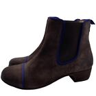 Kickers Women&#39;s Chelsea Boot Brown Suede Leather Pull On Size 9