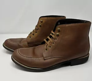 American Eagle Outfitters Mens Brown Leather Aeo Carlisle Boots Shoes Size 13 - Picture 1 of 19