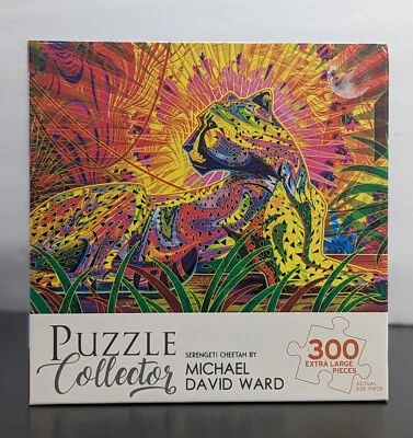 New Serengeti Cheetah 300 XLarge Pieces Puzzle By Michael David Ward 24"x18" - Image 1 of 4