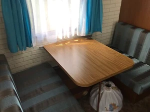 Stoffbezüge für Sitzgruppe (Wohnwagen Hobby Caravan Landhaus) neuwertig - Bild 1 von 3