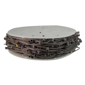 1000' C7 Christmas Light Socket Set Spool - 12" Spacing Brown Wire - Picture 1 of 2