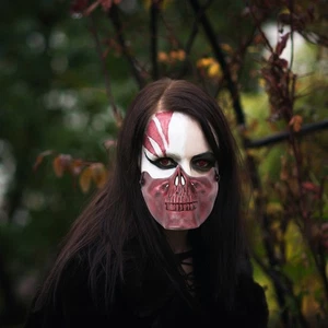Skull Skeleton Mask Full Face Halloween Mask for Cosplay Masquerade - Bild 1 von 12