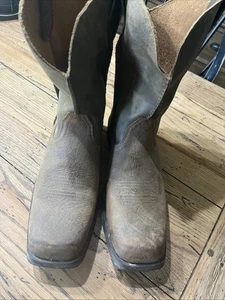 NWT Ariat Men's Size 11 EE Earth & Brown Bomber Rambler Western Boots Square Toe - Picture 1 of 5