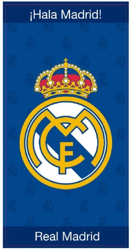 Toalla de baño Real Madrid CF 100 % algodón grande Hala playa piscina niños azul niños Foto 1 de 1