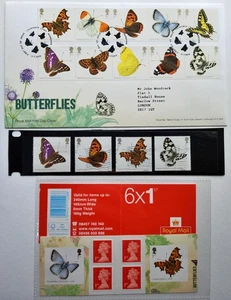 2013 Booklet PM39 x 2 + FDC and 4 used stamps - Butterflies - see photos - Picture 1 of 5