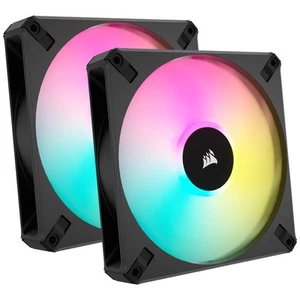 Corsair AF Elite Series RGB PWM Lüfter 2er Pack inkl. RGB-Controller - 140mm, sc - Bild 1 von 8