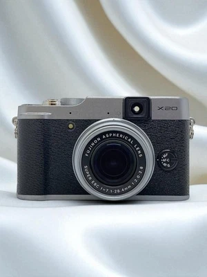 Fujifilm Fuji X Series X20 12.0MP Digital Camera Silver Tested English - Image 1 of 4